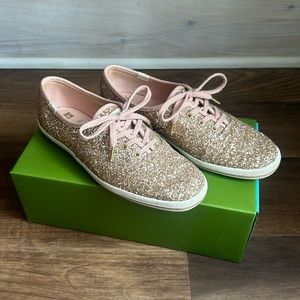 Keds x Kate Spade Glitter Champion Sneakers - Size 7